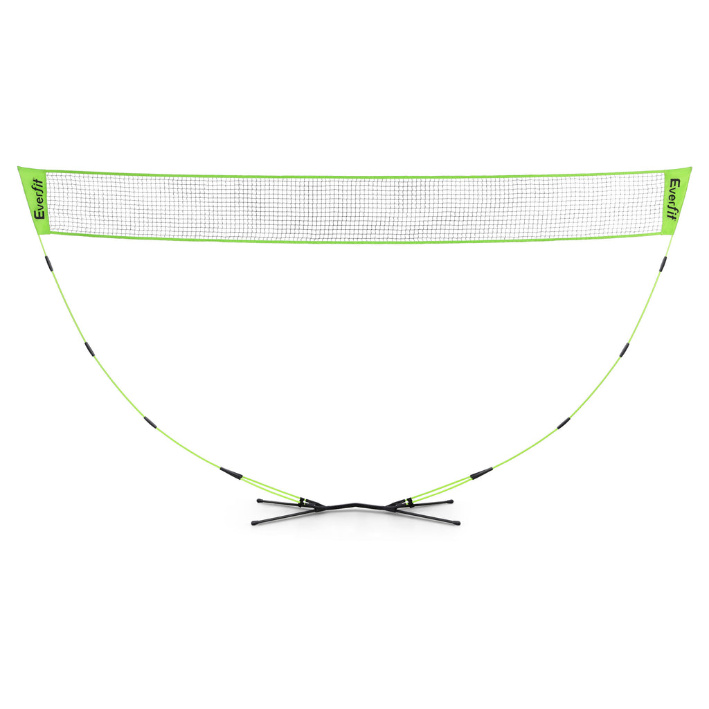 Everfit 3M Badminton Tennis Net Portable Volleyball Kit Yellow