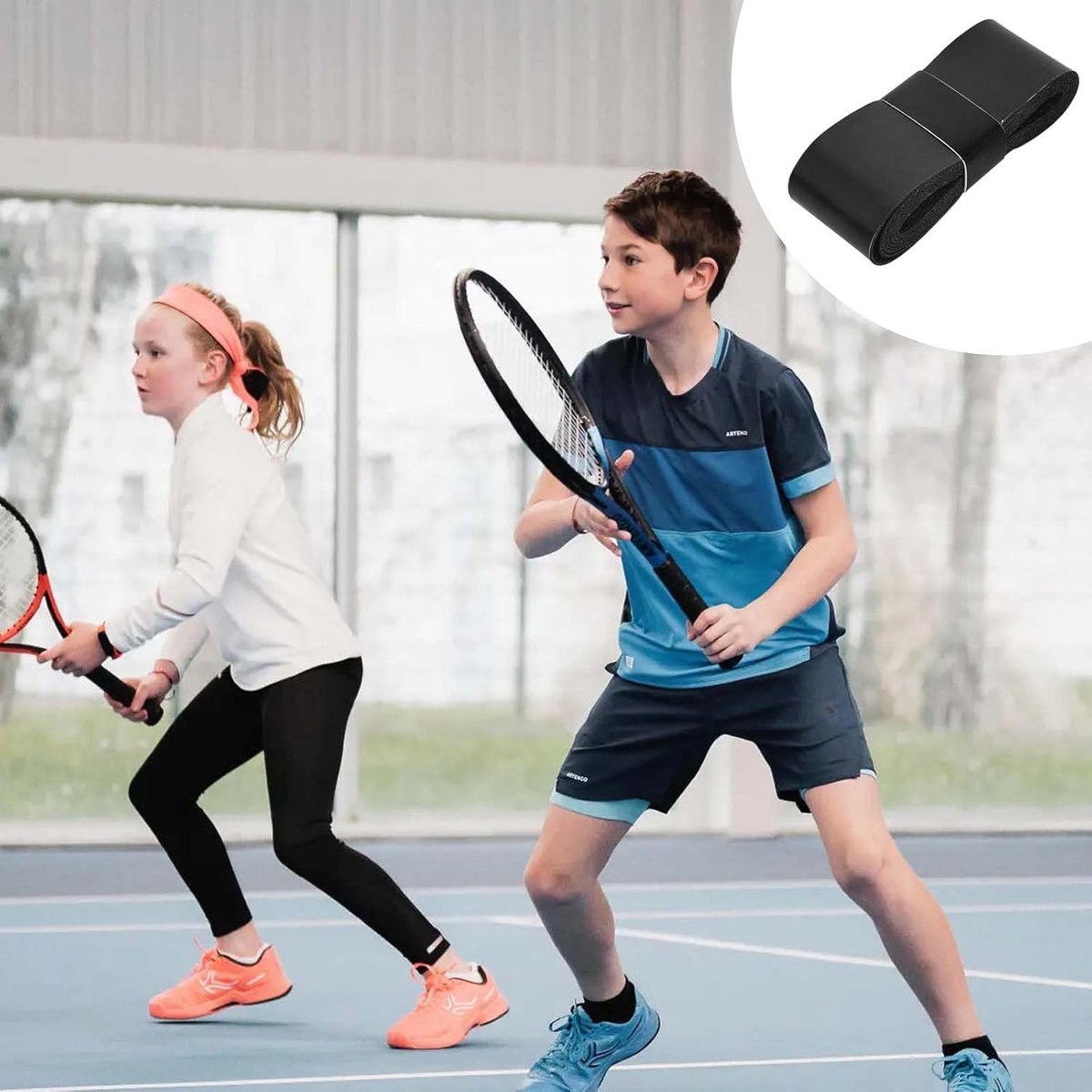 10 pieces - Racket grips - Racket Grip Tape - multicolored grip tape for rackets - Badminton grip tape - Tennis racket grip tape - anti-slip grip tape for tennis rackets - replacement overgrip - sports accessories - for tennis rackets, tennis, squash