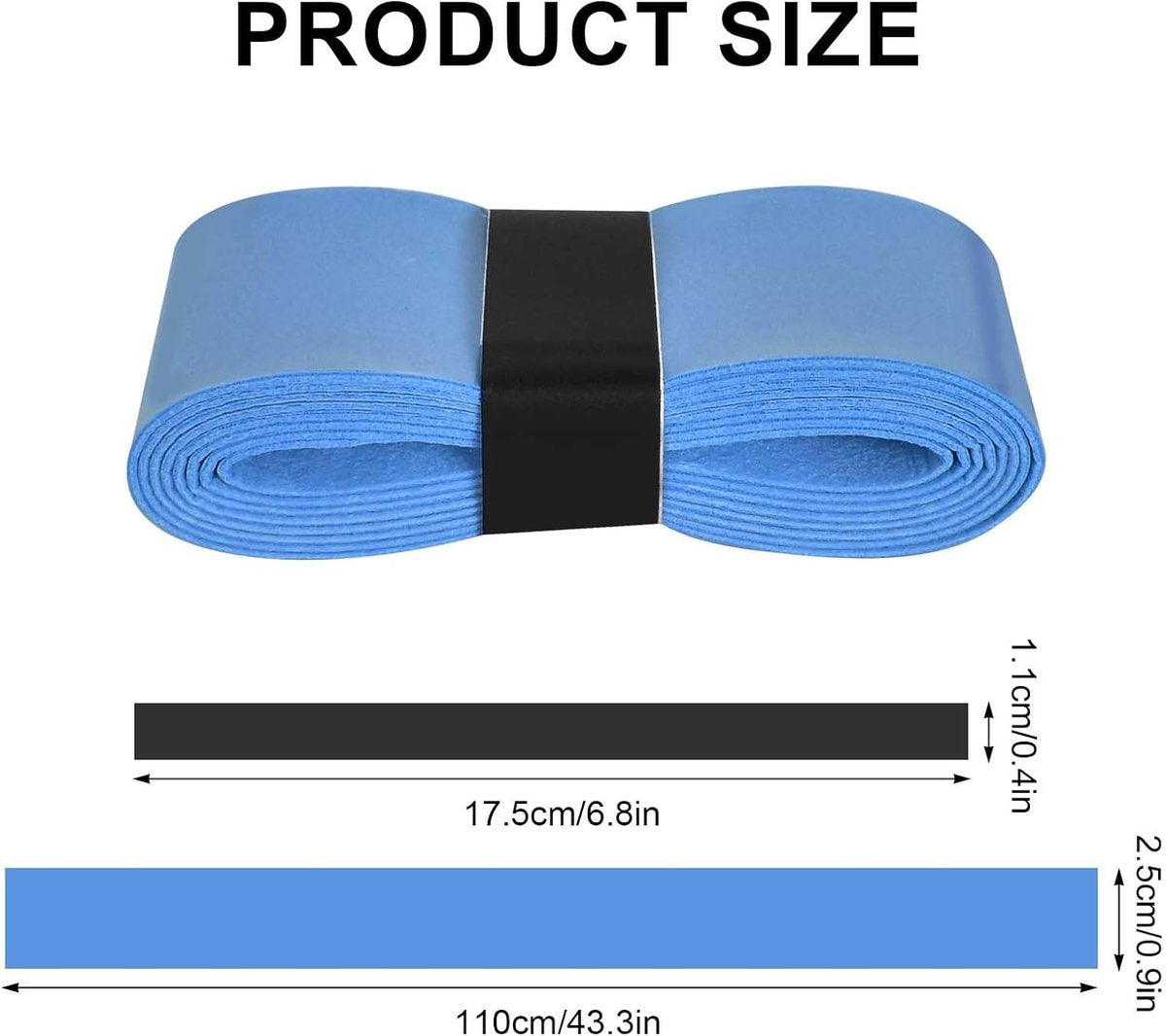 10 pieces - Racket grips - Racket Grip Tape - multicolored grip tape for rackets - Badminton grip tape - Tennis racket grip tape - anti-slip grip tape for tennis rackets - replacement overgrip - sports accessories - for tennis rackets, tennis, squash