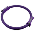 Powertrain 40cm Pilates Ring Magic Fitness Circle Dual Grip Handles for Yoga Core Thigh Workout Resistance - Purple