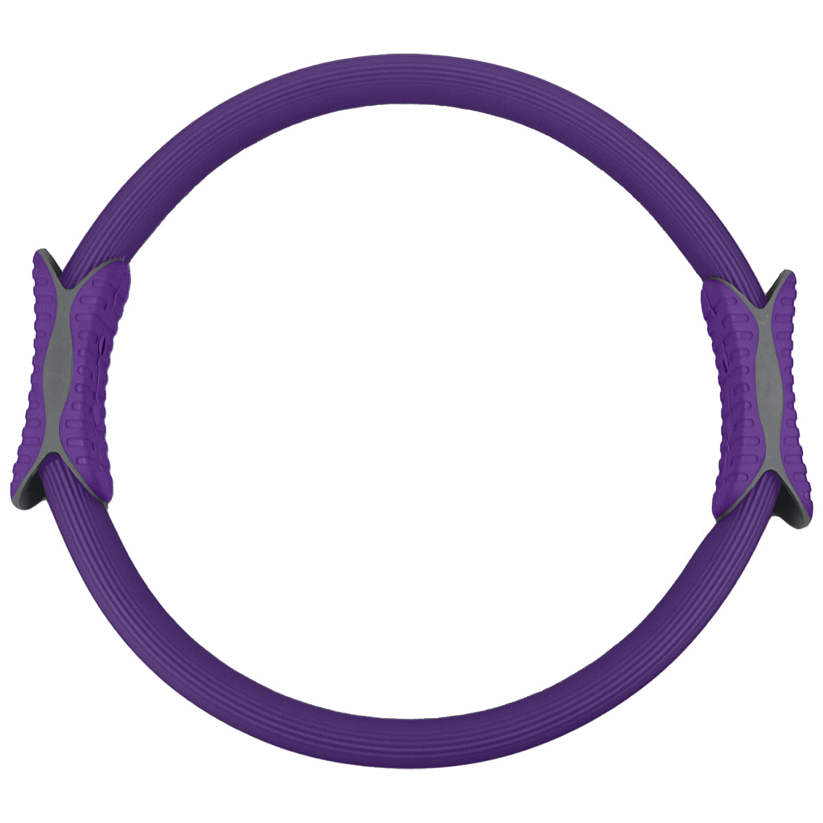 Powertrain 40cm Pilates Ring Magic Fitness Circle Dual Grip Handles for Yoga Core Thigh Workout Resistance - Purple