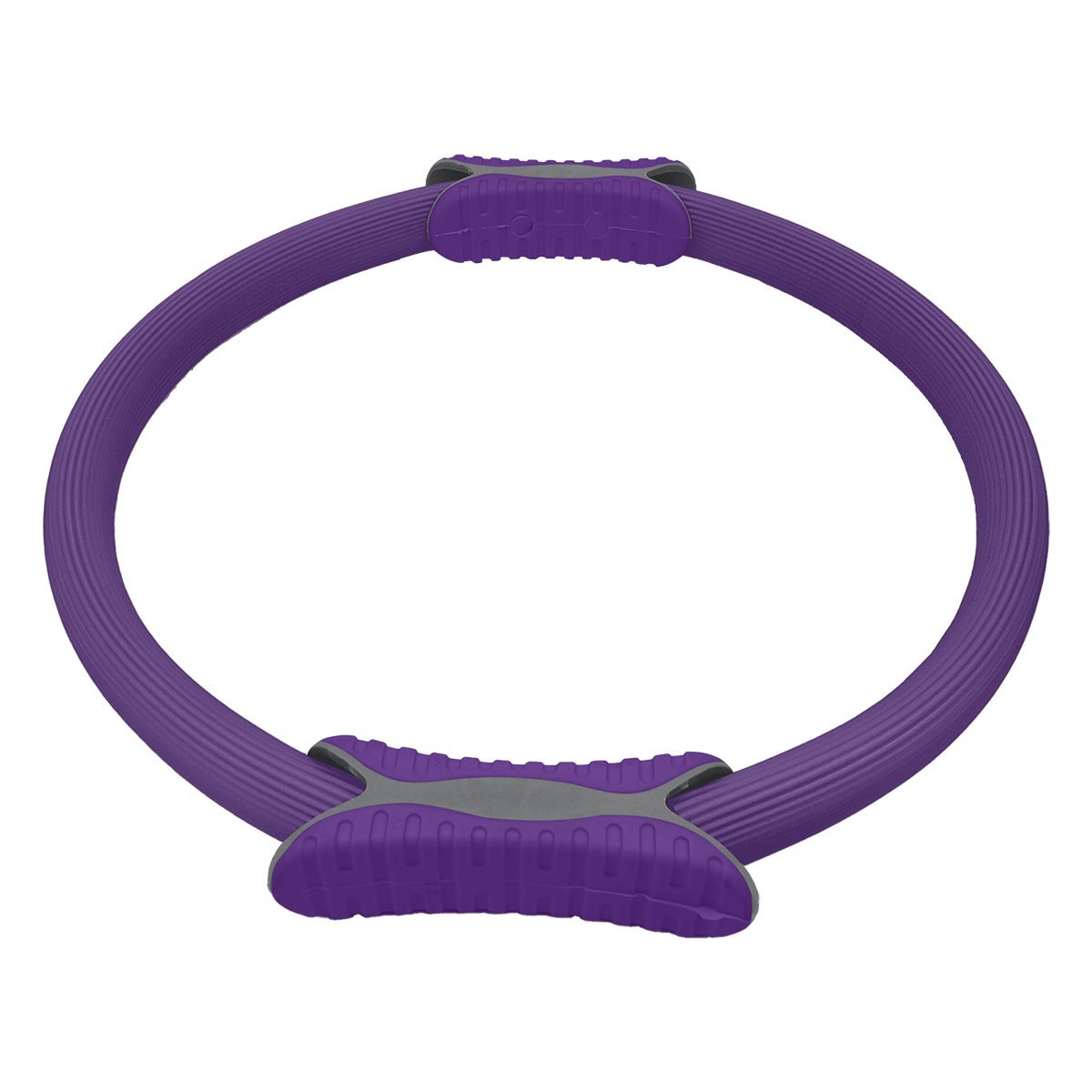 Powertrain 40cm Pilates Ring Magic Fitness Circle Dual Grip Handles for Yoga Core Thigh Workout Resistance - Purple
