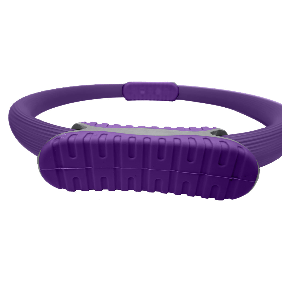Powertrain 40cm Pilates Ring Magic Fitness Circle Dual Grip Handles for Yoga Core Thigh Workout Resistance - Purple